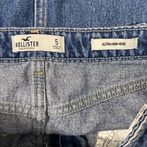 Hollister Women’s Ultra High-Rise Denim Jean Skirt Size 5 - Picture 4 of 12